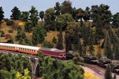 Diesellok mit Personenzug Wagen Diesellok mit Personenzug Wagen